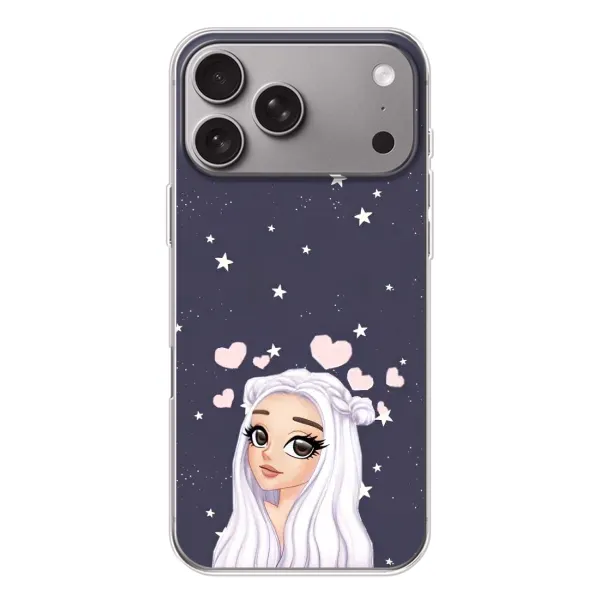Чехол с рисунком «Девушка и сердечки» для Apple iPhone 18 Pro Max Чехол с рисунком «Девушка и сердечки» для Apple iPhone 18 Pro Max