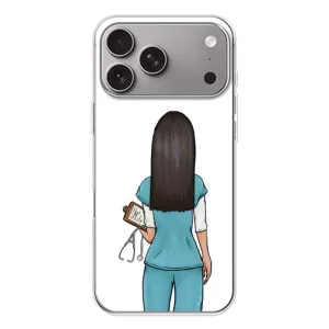Силиконовый бампер (Работники) на Apple iPhone 18 Pro Max (Доктор)