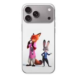 Силіконовий чохол з принтом Зоотрополіс для Apple iPhone 18 Pro Max (Джуді і Нік)