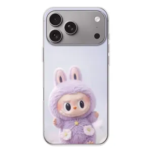 Чохол з принтом Лабубу для Apple iPhone 18 Pro Max (Фіолетовий Лабубу)