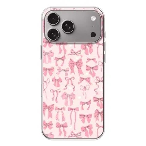 Чохол банти для Apple iPhone 18 Pro Max (Фон бантики)