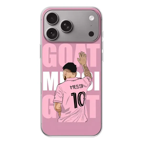 Чехол с рисунком «GOAT MESSI» для Apple iPhone 18 Pro Max Чехол с рисунком «GOAT MESSI» для Apple iPhone 18 Pro Max