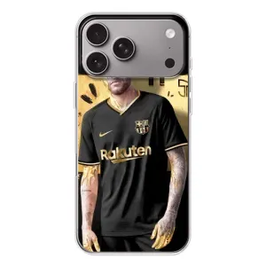 Силиконовый Чехол Apple iPhone 18 Pro Max (Gold Neymar)