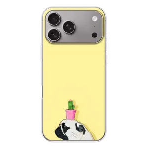 Бампер для Apple iPhone 18 Pro Max з картинкою "Песики" (Кактус на голові)