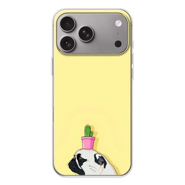 Чехол с рисунком «Кактус на голове» для Apple iPhone 18 Pro Max Чехол с рисунком «Кактус на голове» для Apple iPhone 18 Pro Max