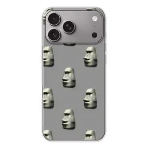 Бампер з принтом Меми для Apple iPhone 18 Pro Max (Кам'яна особа)