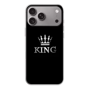 Чехол (Корона на чёрном фоне) для Эппл Айфон 18 Про Макс (KING)