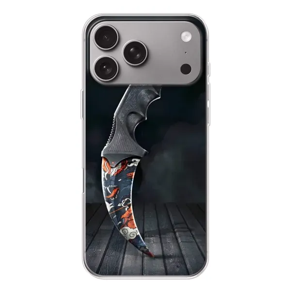 Чехол с рисунком «Кинжал КС ГО» для Apple iPhone 18 Pro Max