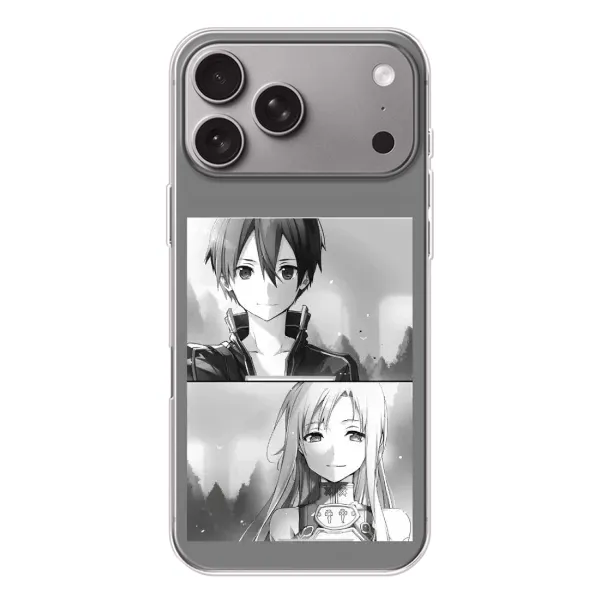 Чехол с рисунком «Кирито-Асуна» для Apple iPhone 18 Pro Max Чехол с рисунком «Кирито-Асуна» для Apple iPhone 18 Pro Max
