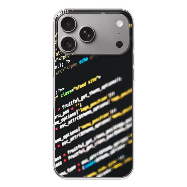 Чехол с рисунком «Код» для Apple iPhone 18 Pro Max Чехол с рисунком «Код» для Apple iPhone 18 Pro Max