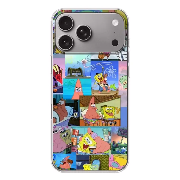 Чехол с рисунком «Комиксы Спанч Боб» для Apple iPhone 18 Pro Max Чехол с рисунком «Комиксы Спанч Боб» для Apple iPhone 18 Pro Max