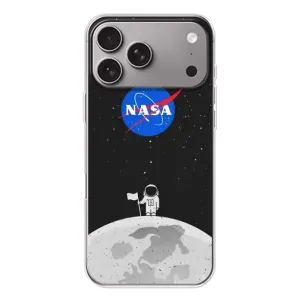 Силіконовый бампер з принтом "Наса" на Apple iPhone 18 Pro Max (Космонавт NASA)