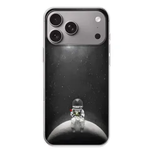 Силіконовый Чохол з принтом "Космонавти" на Apple iPhone 18 Pro Max (Космонавт романтик)