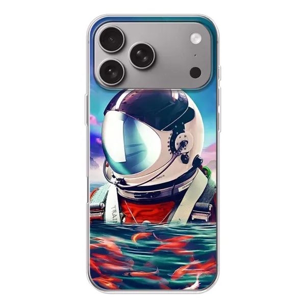 Чехол с рисунком «Космонавт в воде» для Apple iPhone 18 Pro Max Чехол с рисунком «Космонавт в воде» для Apple iPhone 18 Pro Max