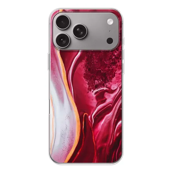 Чехол с рисунком «Красный мрамор» для Apple iPhone 18 Pro Max Чехол с рисунком «Красный мрамор» для Apple iPhone 18 Pro Max