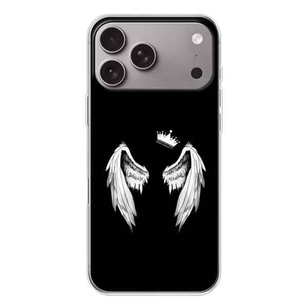 Чехол с рисунком «Крылья и корона» для Apple iPhone 18 Pro Max Чехол с рисунком «Крылья и корона» для Apple iPhone 18 Pro Max