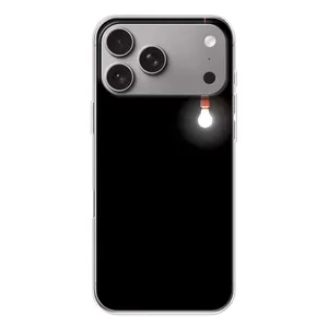 Чехол с картинками на черном фоне для Apple iPhone 18 Pro Max (Лампочка)