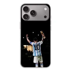 Чохли Лео Мессі Аргентина для Apple iPhone 18 Pro Max (Лео Чемпіон)