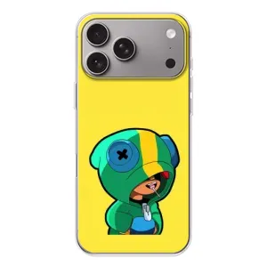 Чехол Бравл Старс для Apple iPhone 18 Pro Max (Леон (LEON))