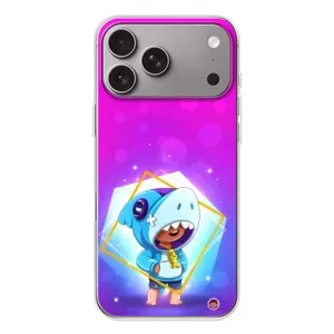 Чехол Бравл Старс для Apple iPhone 18 Pro Max (Леон в костюме Акулы)