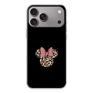 Чехол с леопардовым принтом на Apple iPhone 18 Pro Max (Леопардовая Минни)