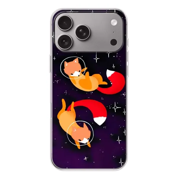 Чехол с рисунком «Лисы» для Apple iPhone 18 Pro Max Чехол с рисунком «Лисы» для Apple iPhone 18 Pro Max