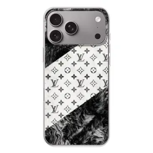 Чехол Стиль Louis Vuitton на Apple iPhone 18 Pro Max (LV на белом)