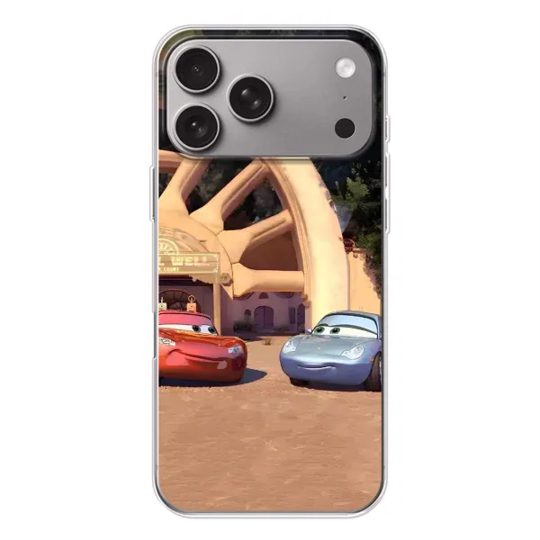 Чехол с рисунком «Маквин и Салли» для Apple iPhone 18 Pro Max Чехол с рисунком «Маквин и Салли» для Apple iPhone 18 Pro Max