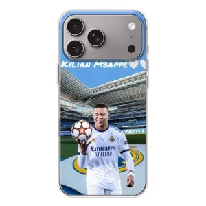 Чехол (TPU) с Футболистом на Apple iPhone 18 Pro Max (Mbappe Real)