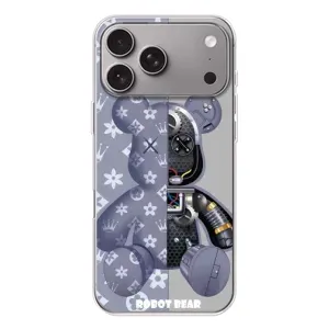 Силиконовый чехол для Apple iPhone 18 Pro Max (Медведь Louis Vuitton)