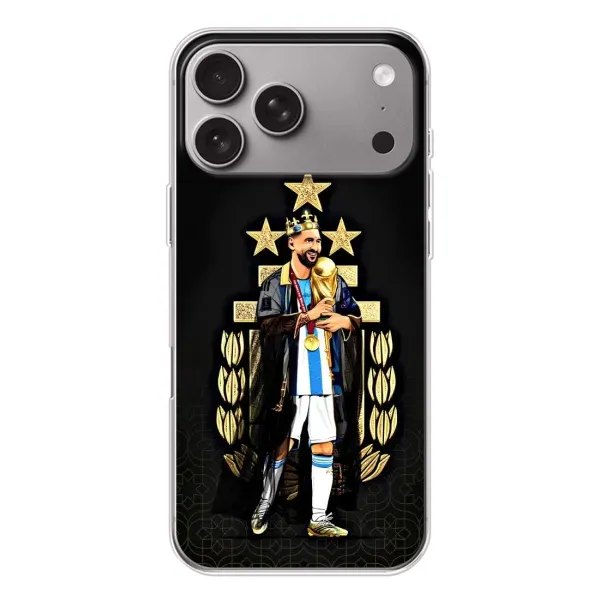 Чехол с рисунком «Месси король» для Apple iPhone 18 Pro Max Чехол с рисунком «Месси король» для Apple iPhone 18 Pro Max