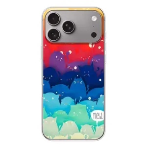 Силіконовий чохол з котиком для Apple iPhone 18 Pro Max (Mew)