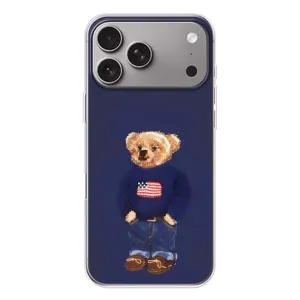 Чехлы Мишка Тедди для Эппл Айфон 18 Про Макс (Мишка USA)