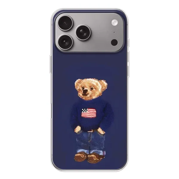Чехол с рисунком «Мишка USA» для Apple iPhone 18 Pro Max