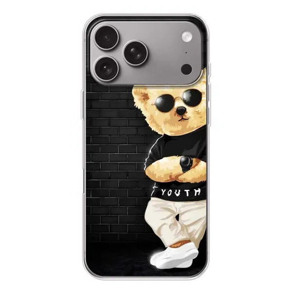 Чехол с рисунком «Мишка в очках» для Apple iPhone 18 Pro Max