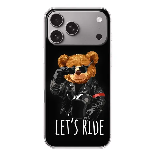 Чехол с рисунком «Модный Мишка» для Apple iPhone 18 Pro Max