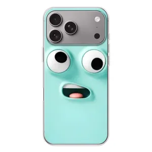 Силиконовые Чехлы (смешные стикеры) для Apple iPhone 18 Pro Max (Забавное мятное лицо)