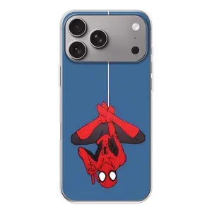 Чехол Супергерой Человека Паука на Apple iPhone 18 Pro Max (На паутине)