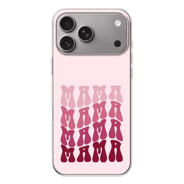 Чехол с рисунком «Надпись мама» для Apple iPhone 18 Pro Max Чехол с рисунком «Надпись мама» для Apple iPhone 18 Pro Max