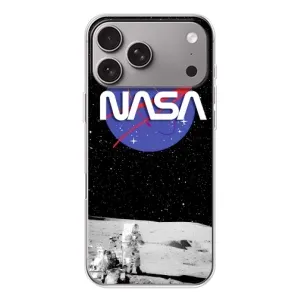 Силіконовый бампер з принтом "Наса" на Apple iPhone 18 Pro Max (Nasa на місяці)