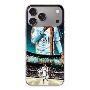 Силиконовый Чехол Apple iPhone 18 Pro Max (Неймар ПСЖ)
