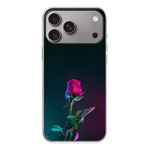 Чохли з принтом Троянд для Apple iPhone 18 Pro Max (Нічна троянда)