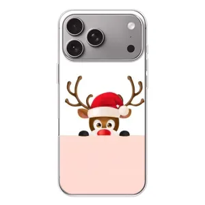 Чехол Санта Клаус для Apple iPhone 18 Pro Max (Олененок)