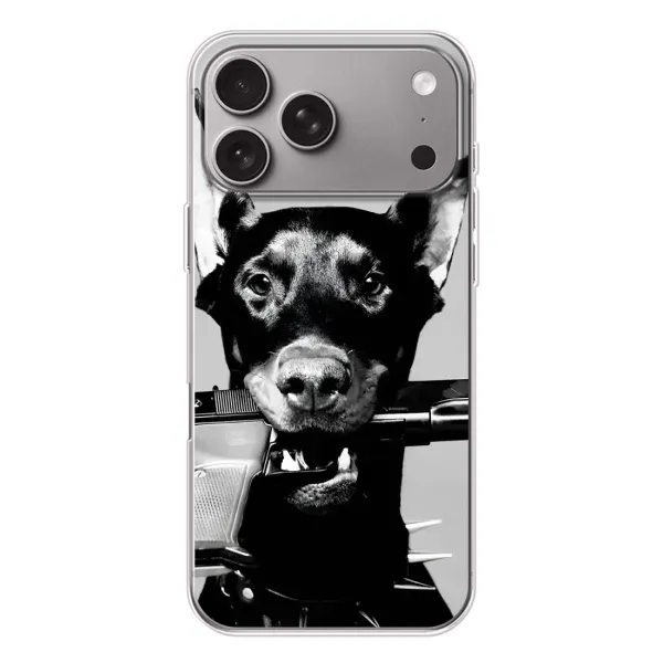Чехол с рисунком «Опасный доберман» для Apple iPhone 18 Pro Max Чехол с рисунком «Опасный доберман» для Apple iPhone 18 Pro Max