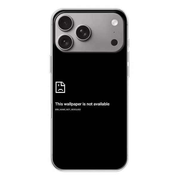 Чехол с рисунком «Ошибка» для Apple iPhone 18 Pro Max Чехол с рисунком «Ошибка» для Apple iPhone 18 Pro Max