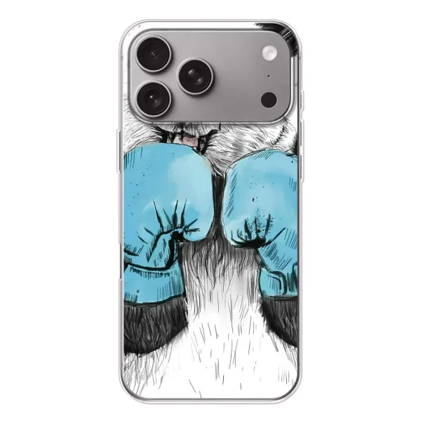 Чехол с рисунком «Панда боксер» для Apple iPhone 18 Pro Max Чехол с рисунком «Панда боксер» для Apple iPhone 18 Pro Max