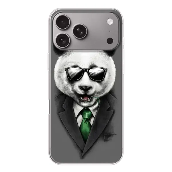 Чехол с рисунком «Панда в очках» для Apple iPhone 18 Pro Max Чехол с рисунком «Панда в очках» для Apple iPhone 18 Pro Max