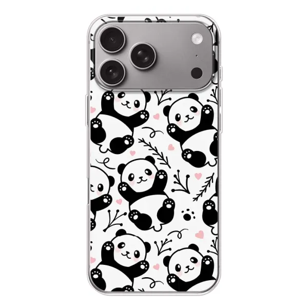 Чехол с рисунком «Пандочки» для Apple iPhone 18 Pro Max Чехол с рисунком «Пандочки» для Apple iPhone 18 Pro Max