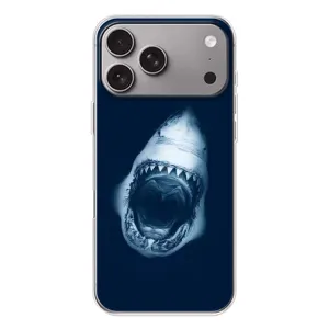 Силіконовий бампер з картинкою звірів для Apple iPhone 18 Pro Max (Пащу Акули)