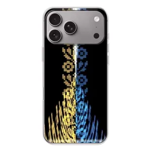 Силиконовый Чехол на Apple iPhone 18 Pro Max (Патриотическая вышиванка)